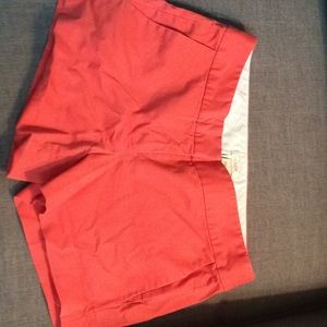 Coral Chino shorts from J Crew